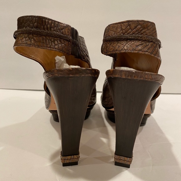 Maxazria BCBG croc embossed sandals slingbacks 39 - Picture 5 of 8